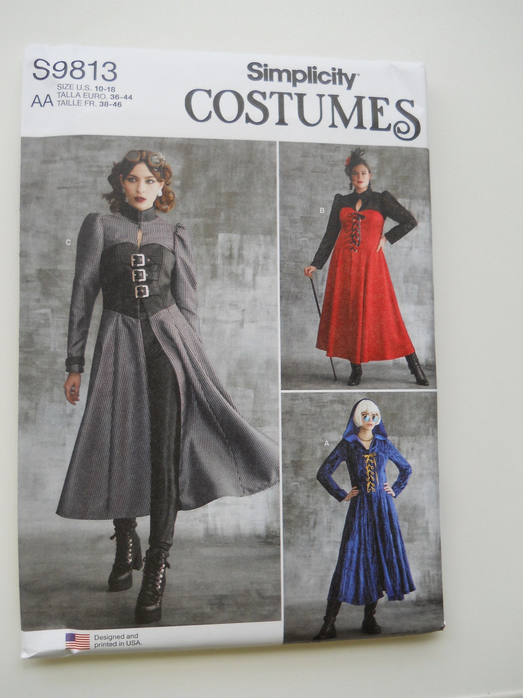 Steampunk Witches, Vampire Simplicity S9813 R11922 AA (10-18) or BB ...