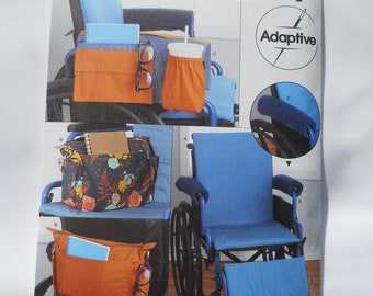 2022 Wheelchair Accessories Simplicity S9492 Sewing Pattern for Seat Cushion, Organizer Bag, Armrest Organizer, Footrest Cover, Drink Holder