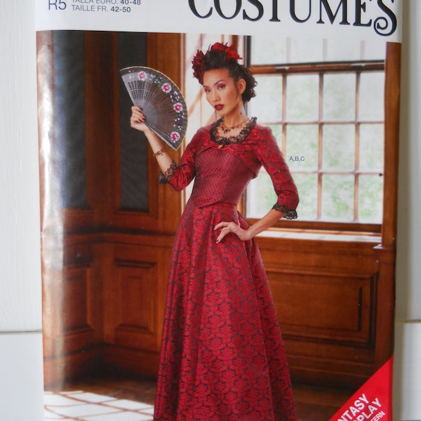 2021 Western Victorian Historic Costume Simplicity R11003 S9247 H5 (6-14) OR R5 (14-22) Sewing Pattern Blouse, Corset, Full Skirt, Steampunk