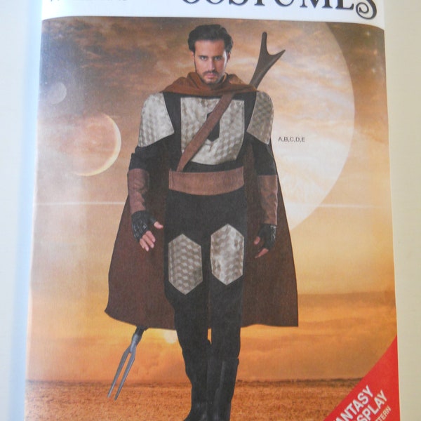 Men's Fantasy Cosplay Armor Simplicity S9254 A (XS-XL) New in 2021 Sewing Pattern for Knight, Renaissance, Medieval, Alternate Universe