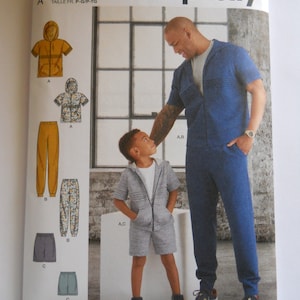 May include: Simplicity sewing pattern number S9482 for a hooded jacket, pants, and shorts. The pattern includes sizes S-L/S-XL in US sizes, P-G/P-XG in European sizes, and P-G/P-TG in French sizes.