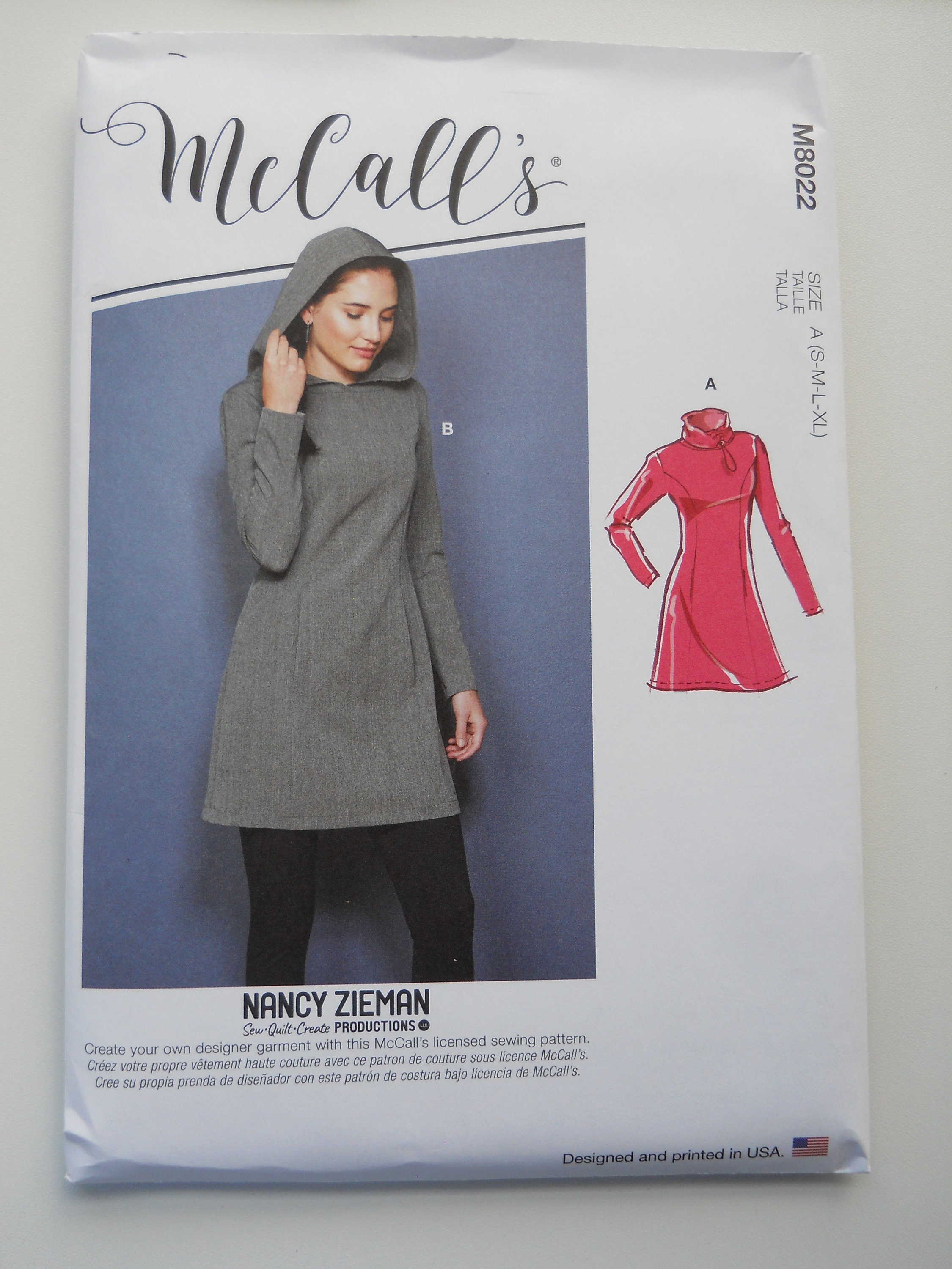 Nancy Zieman Hooded Dress Sewing Pattern Nancy Zieman Knit Tunic