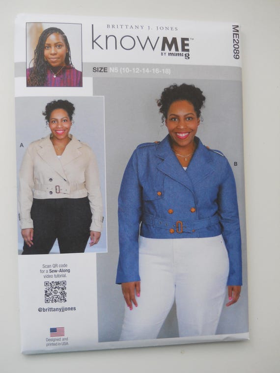 Brittany J Jones Cropped Trench Jacket Knowme ME2089 N5 (10-18) or