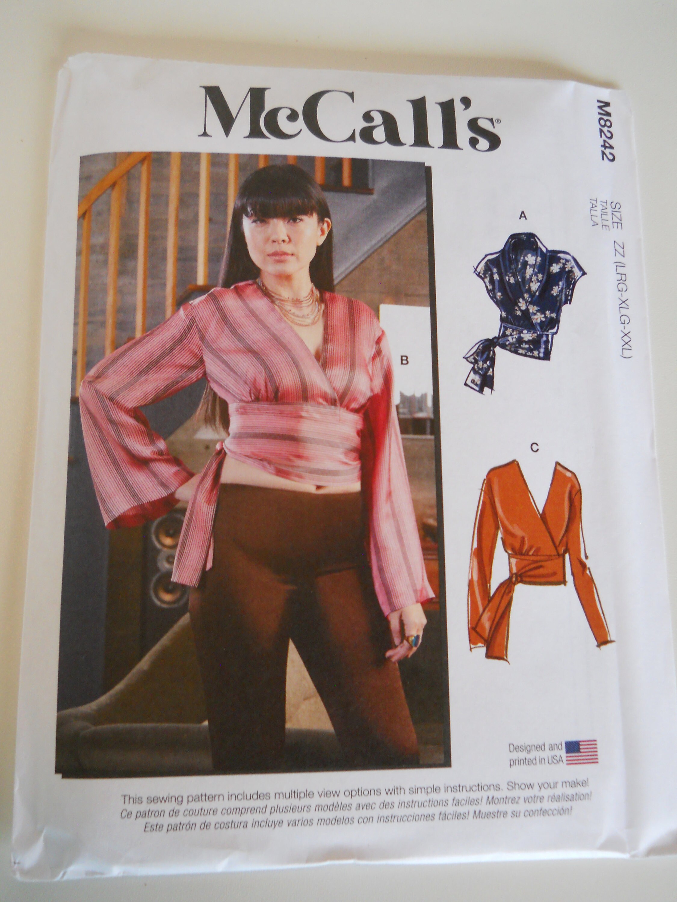 1974 Mccall's Sewing Pattern 4373 Misses Empire Waist 