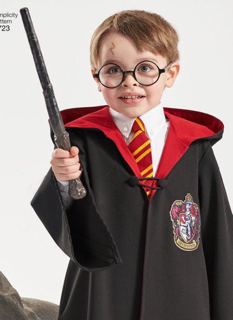 Harry Potter Hogwarts Robes Simplicity 8723 A (child XS-L and Adult XS ...