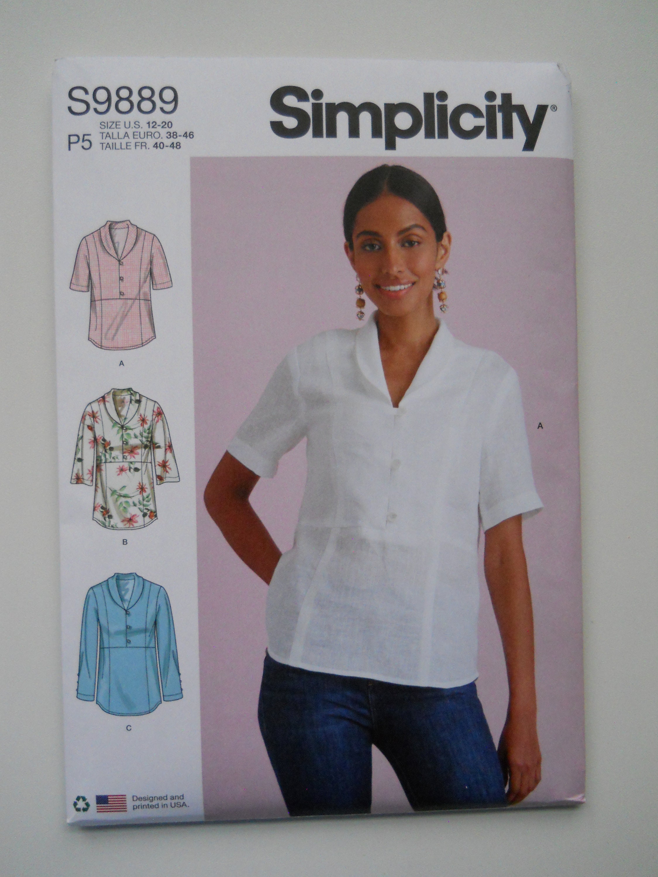 2024 Raised Waist, Shawl Collar Tops Simplicity S9889 D5 4-12 or P5 12-20 New Sewing Pattern, Princess Seam Blouse, Released Pleat - Etsy 2024 Raised Waist, Shawl Collar Tops Simplicity S9889 D5 4-12 or P5 12-20 New Sewing Pattern, Princess Seam Blouse, Released Pleat - Etsy