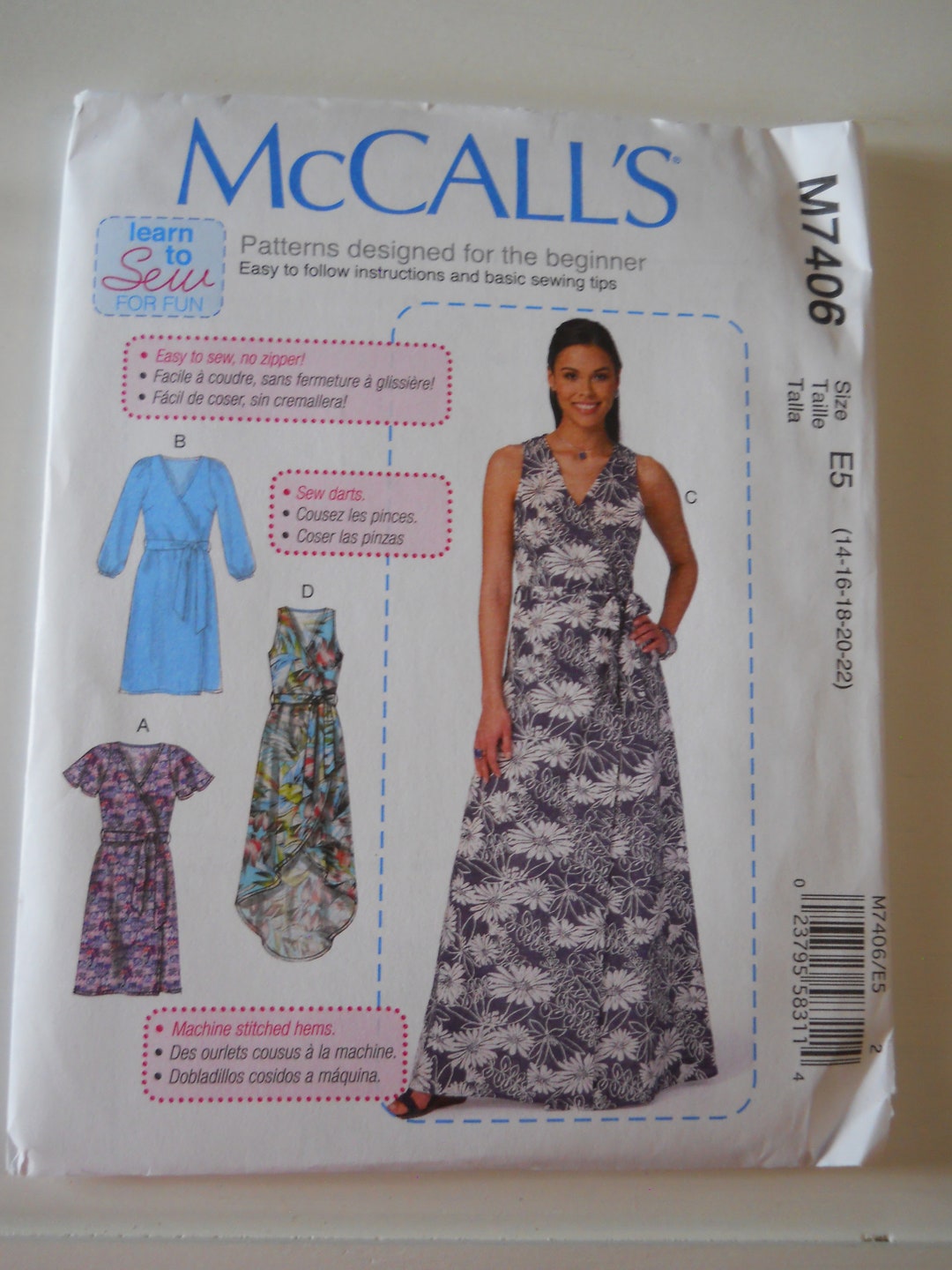 Connie Crawford Plus Pajama Butterick B6262 Miss XS-XL, Modern Fit