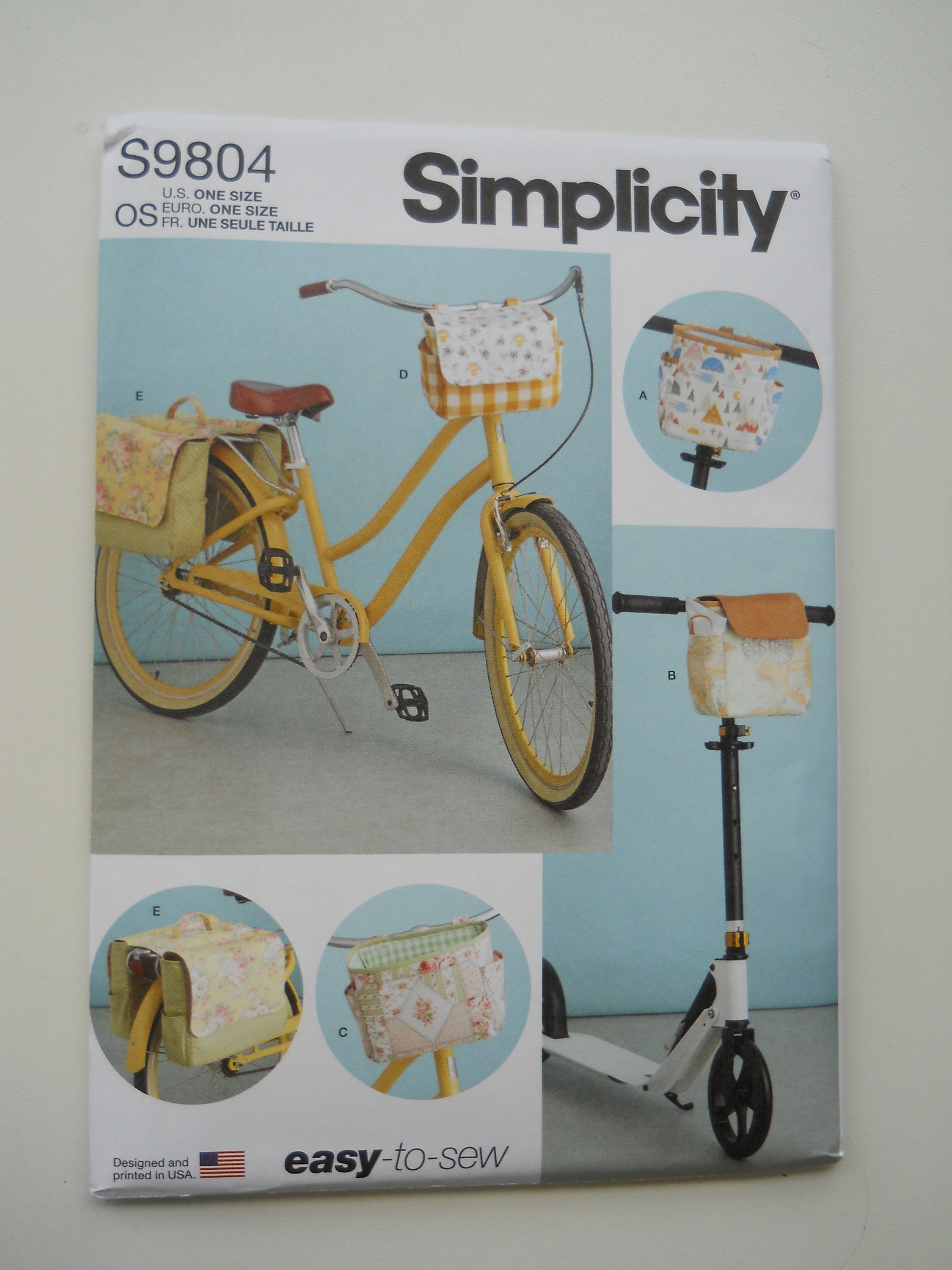 Bicycle Pannier Sewing Pattern Etsy