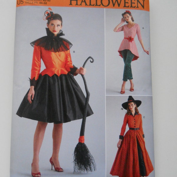 2022 Retro Holiday Costumes Simplicity S9632 H5 (6-14) OR U5 (16-24) New Sewing Pattern; 1950's Style, Witch, Halloween, Elf, Mrs Claus