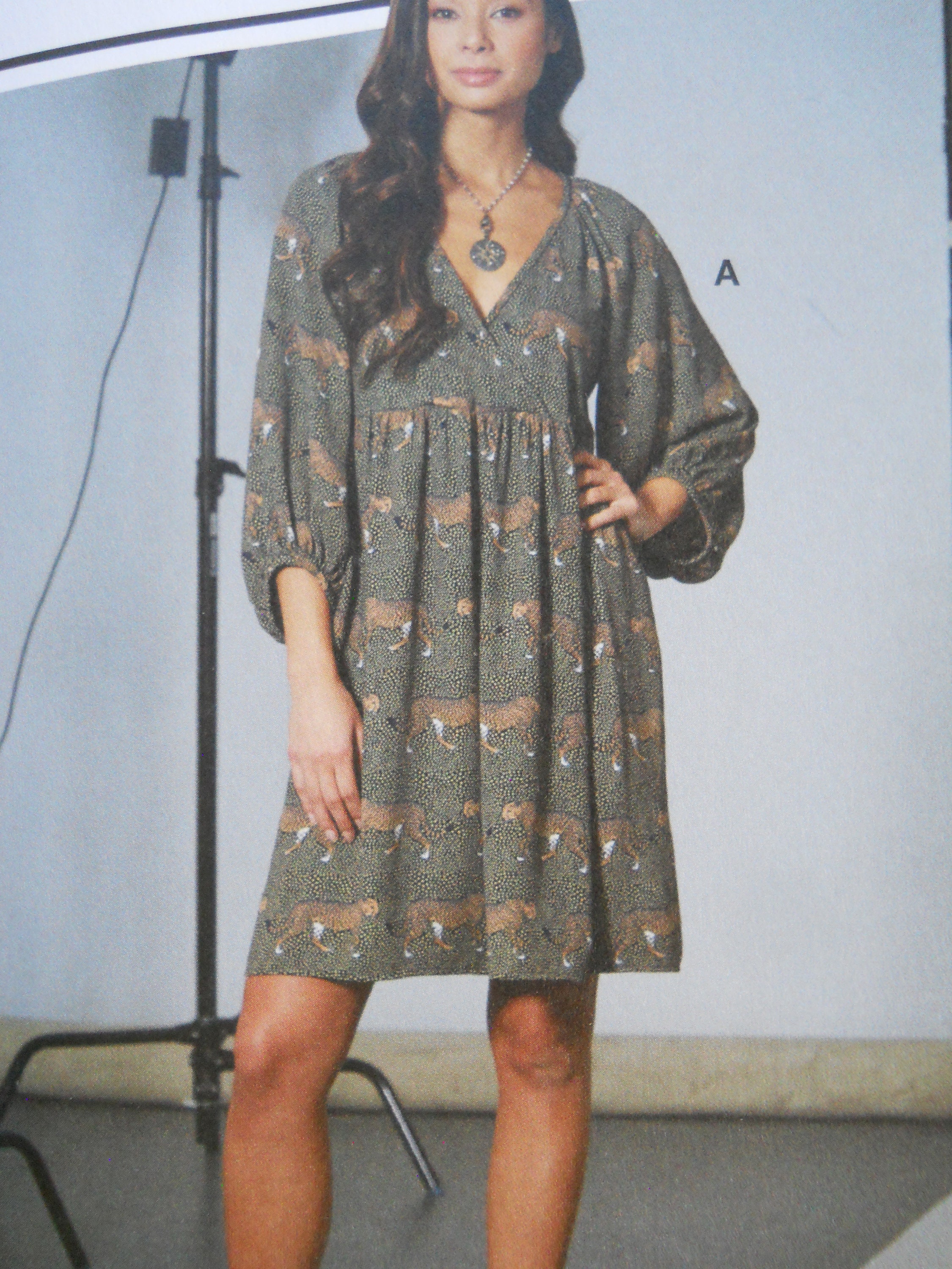 M7969 Pattern Easy Raised Waist Dress Mccall's M7969 Y (XS-M) or ZZ (L-XXL) New ...