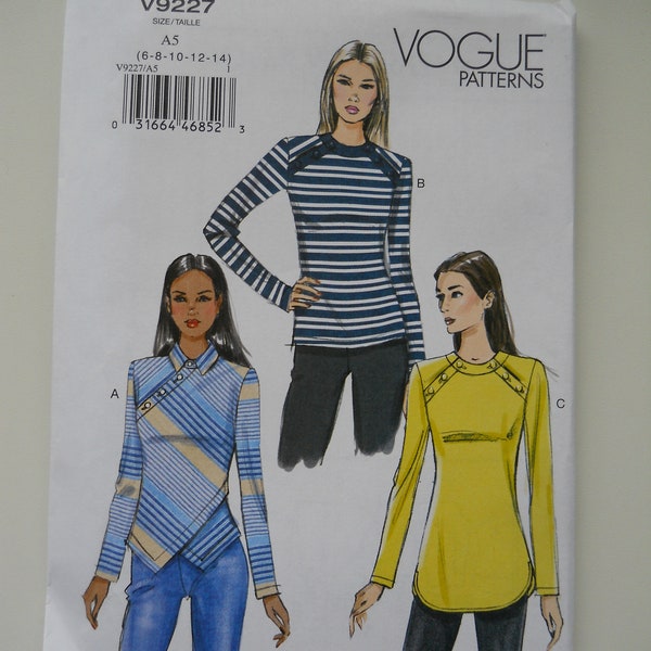 Perfect for Central Lines Vogue V9227 A5 (6-14) or E5 (14-22) New Sewing Pattern, Adaptive Potential, Diagonal Button Opening, TPN, Chemo