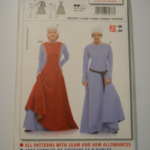 Medieval Dress - Kirtle, Cotehardie, Gothic Fitted Gown, 14th century SCA  garb - PDF Tutorial - Pattern Drafting and Sewing