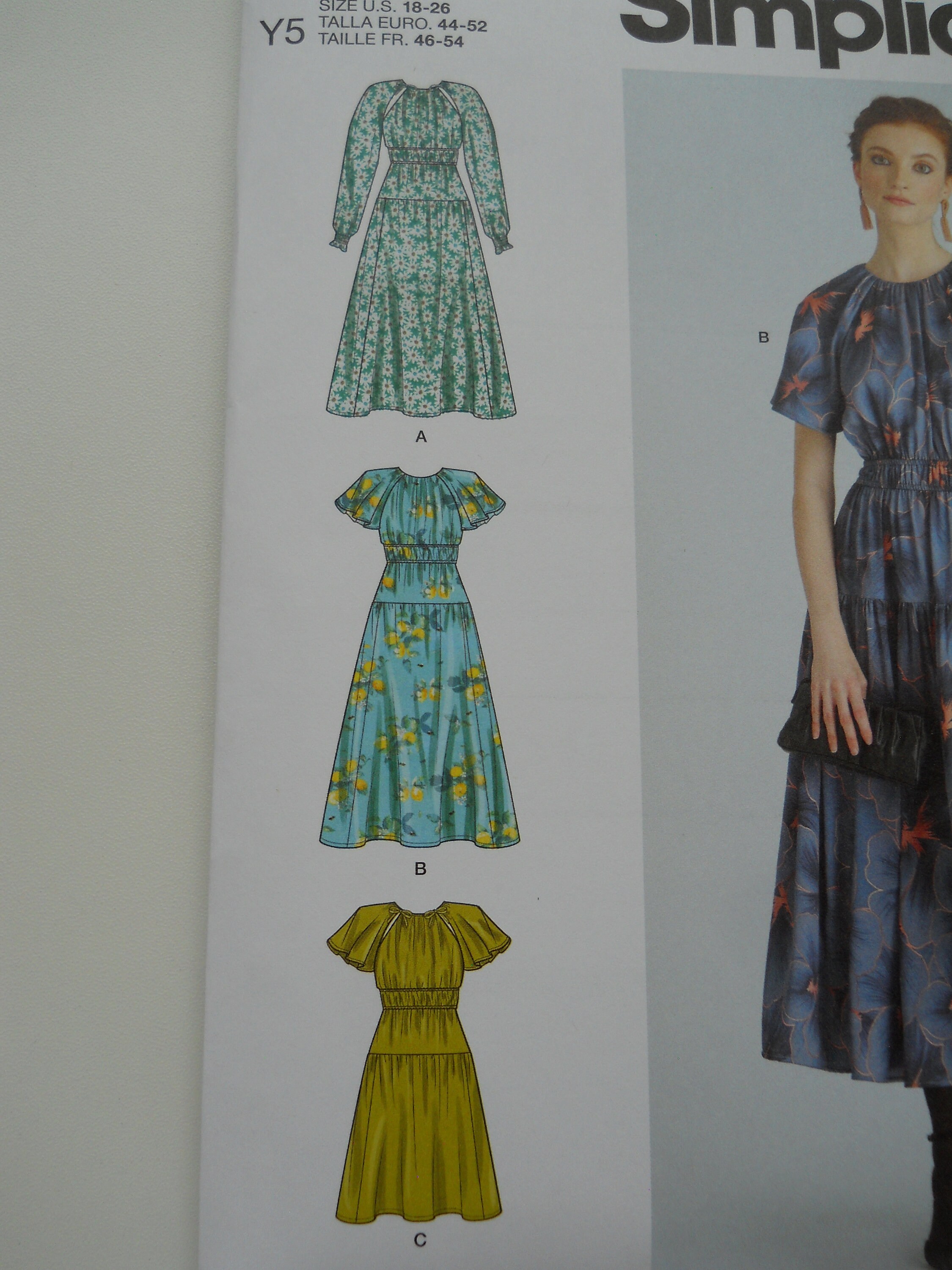 スーパーセール S9678 Simplicity Dress Peasant Neckline Modest K5 or (8-16) Clothing