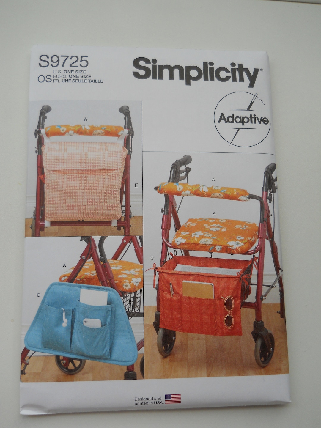 Customize Walkers Simplicity S9725 New Sewing Pattern, Walker Seat