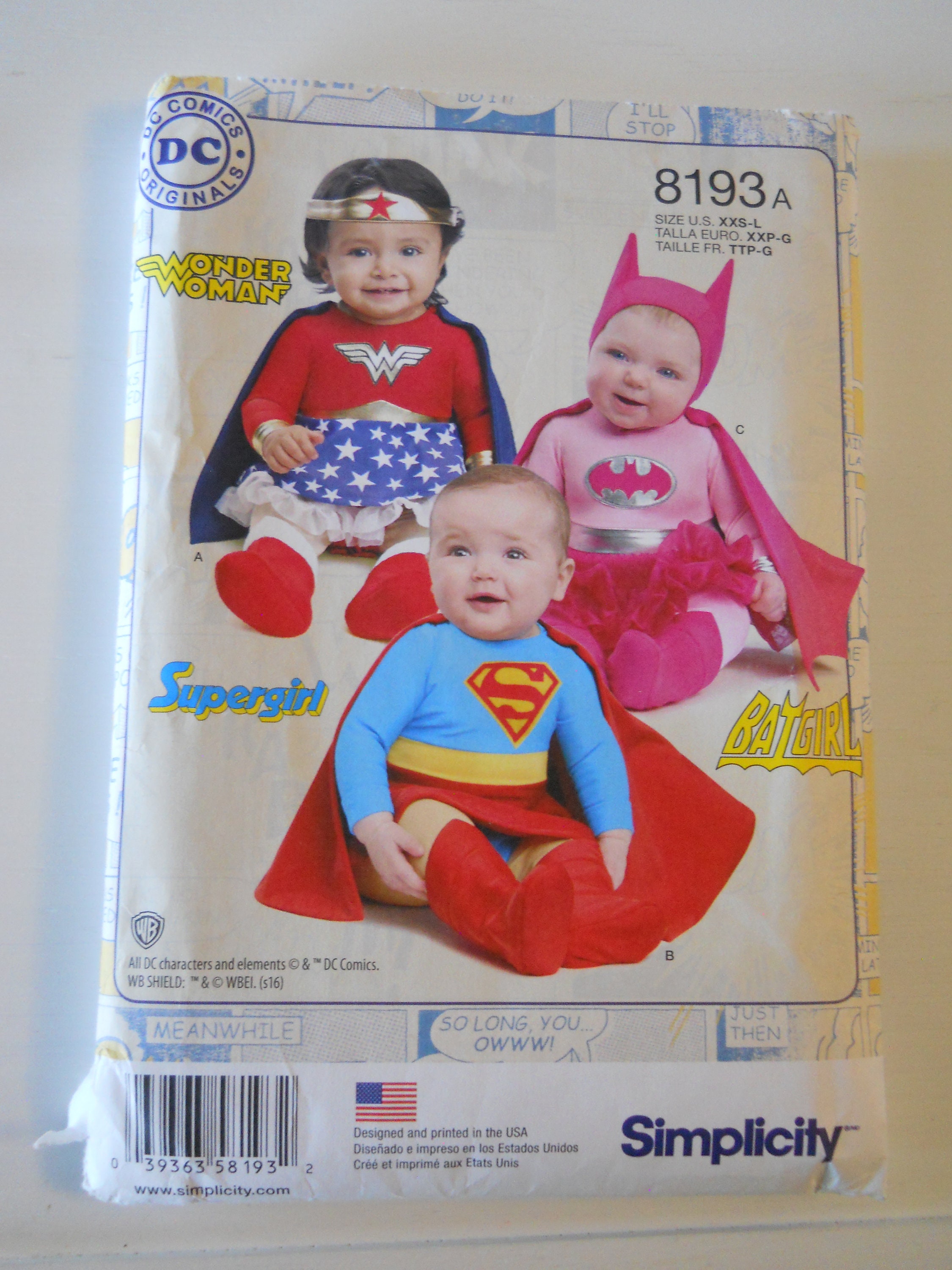 Flash Wonder Woman Batman 3-pc Set in Gift Box Baby Costume DC Comics Baby Boys Superman 