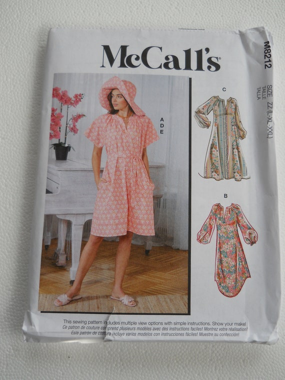 mccall's boho dress patterns Mccalls Boho V-neck Dress Sewing Pattern 7969