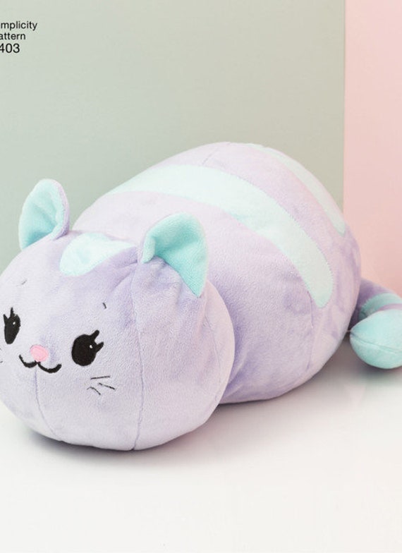 Squishy Plush Cat Simplicity 8403 Sewing Pattern for 4