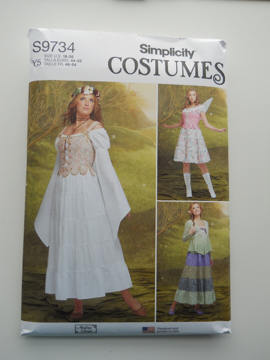 Andrea Schewe Layered Fairycore Costume Simplicity S9734 K5 (8-16) or ...