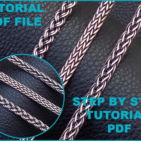 PDF Files Instant Download wire braiding techniques tutorials how to make lesson, braiding with wire pattern tutorial pdf | NO : 1-2-4