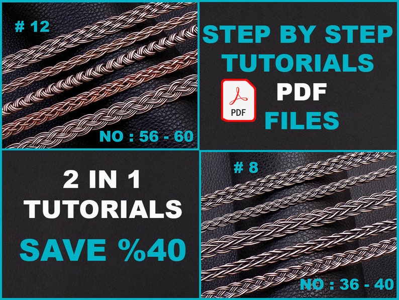 PDF Files Instant Download Wire Braiding Techniques Tutorials , Pattern ...