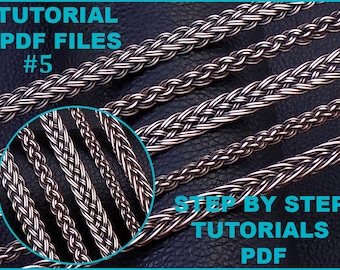 PDF books Instant Download 5 wire braiding techniques tutorials how to make lesson, braiding with wire pattern tutorial pdf book | No:21-25