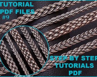 PDF Files Instant Download, braiding with wire pattern tutorial pdf book, wire braiding techniques tutorials how to make lesson | No : 41-45