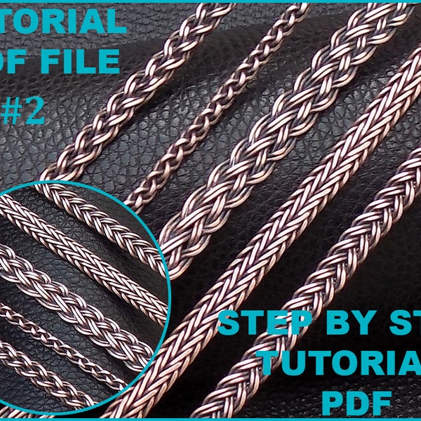 PDF Files Instant Download , wire braiding techniques tutorials , pattern DIY book | No : 6-10