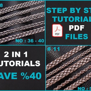 PDF Files Instant Download , wire braiding techniques tutorials , pattern DIY books | No : 36-40 + 51-55