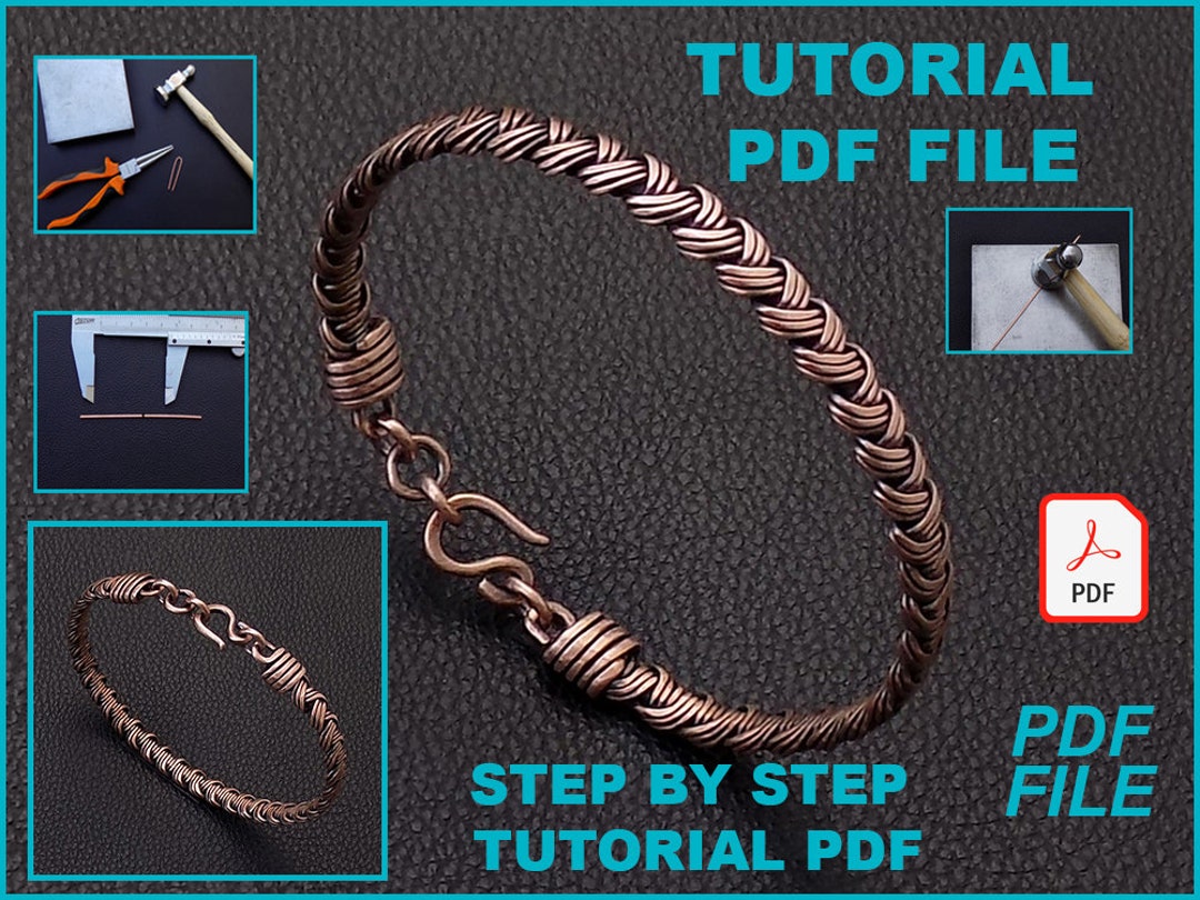 PDF Files Instant Download Braided Bracelet With Handcrafted Wrapped ...