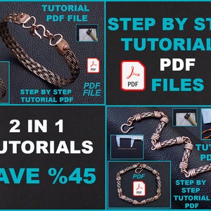 Könnte beinhalten: Zwei Schritt-für-Schritt-Anleitungen zum Herstellen eines Kupferarmbands. Die Anleitungen sind als PDF-Dateien verfügbar. Sparen Sie 45%, wenn Sie beide Anleitungen kaufen.