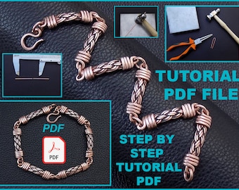PDF Files Instant Download Braided Wire Wrapped Chain Links