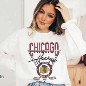 Chicago Blackhawks Sweatshirt Etsy