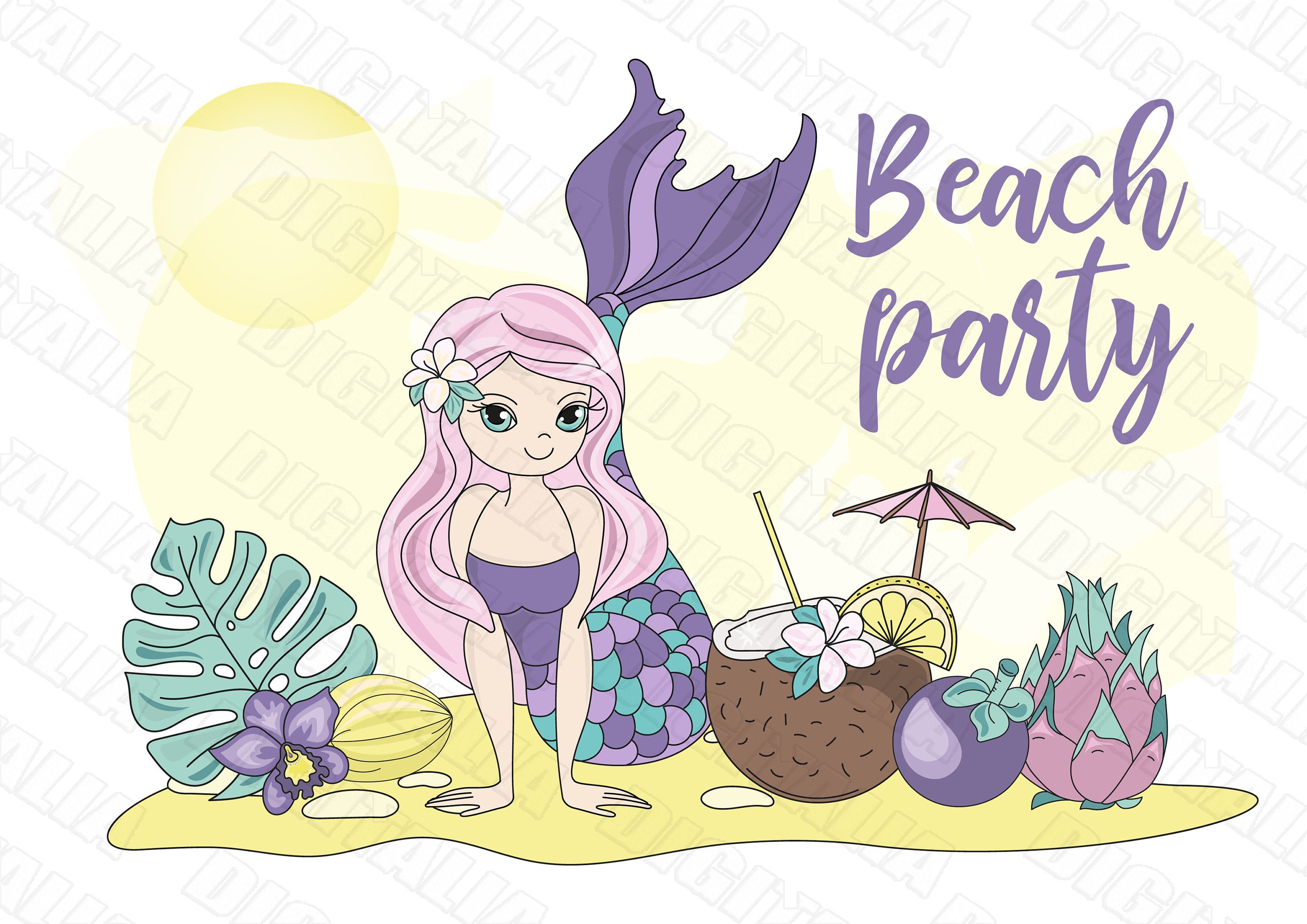 Free Free 224 Clipart Little Mermaid Svg SVG PNG EPS DXF File