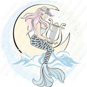 Download Mermaid Sitting On Rock Clipart Silhouette Mermaid Svg Jpeg Etsy