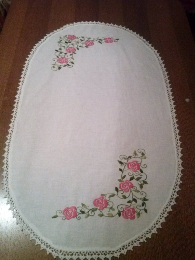 Buy Embroidered Tablecloth, Embroidery Tablecloth, Square Tablecloth