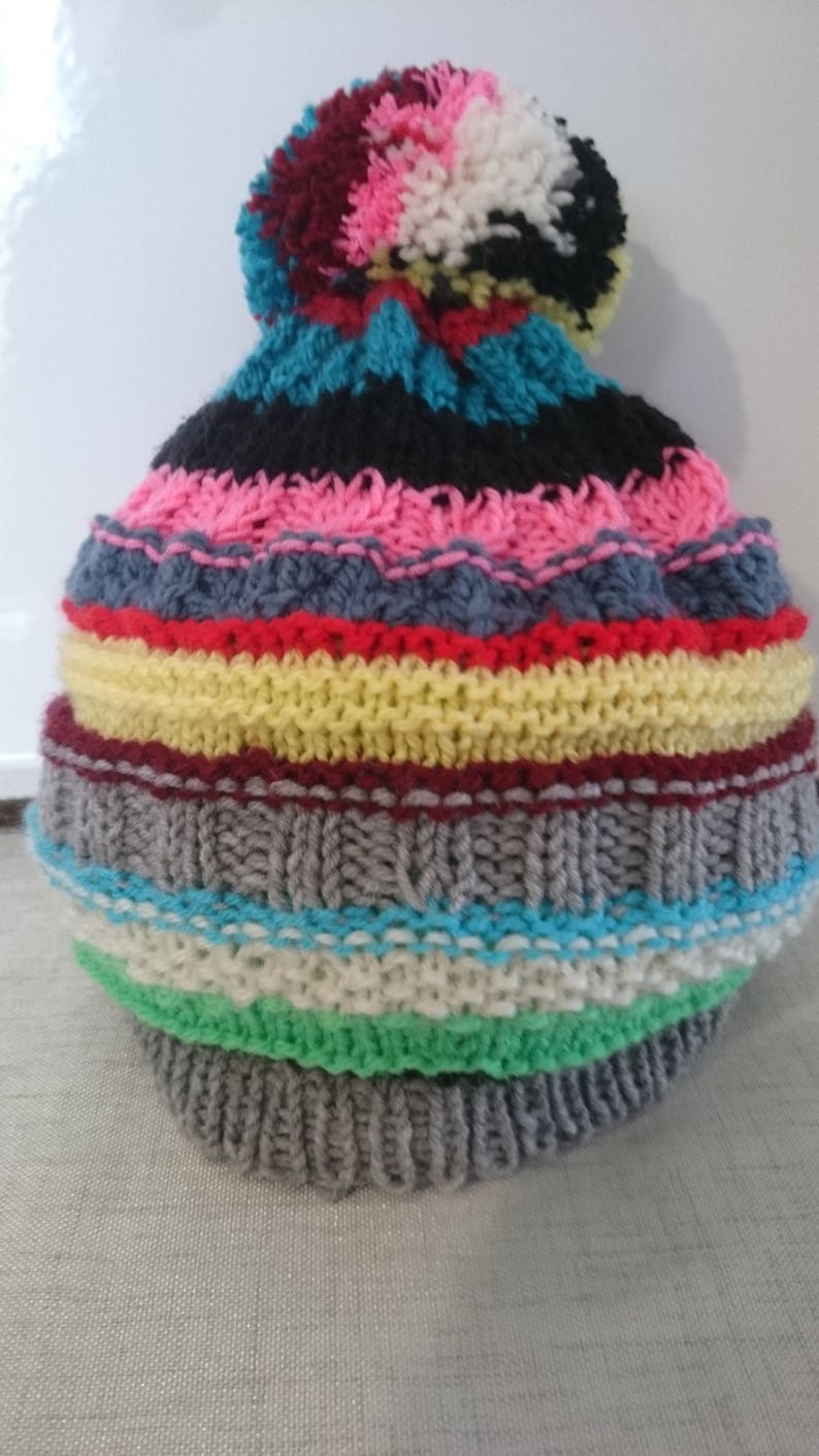 Wool hat beanie Knit wool beanie Unisex Hat Pompon beanie Womens knit hats Winter knit hats Winter fall beanie Knitted winter caps