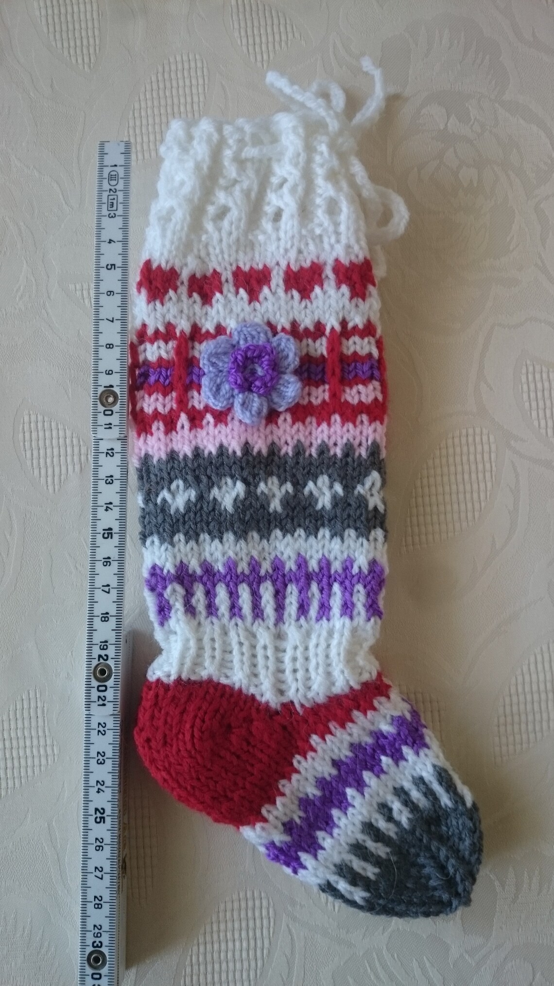 Little girl knit socks Kids wool socks Socks with flowers Etsy