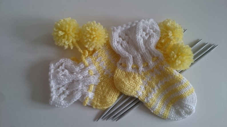 Hand knit baby socks 9-12 month Knitted baby socks Hand knitted baby socks Baby Gift Knit baby socks Baby Slippers Baby shower gift