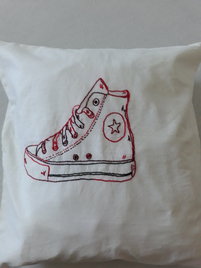 Hand Embroidery Pillow Case Embroidered Pillow Cover Etsy
