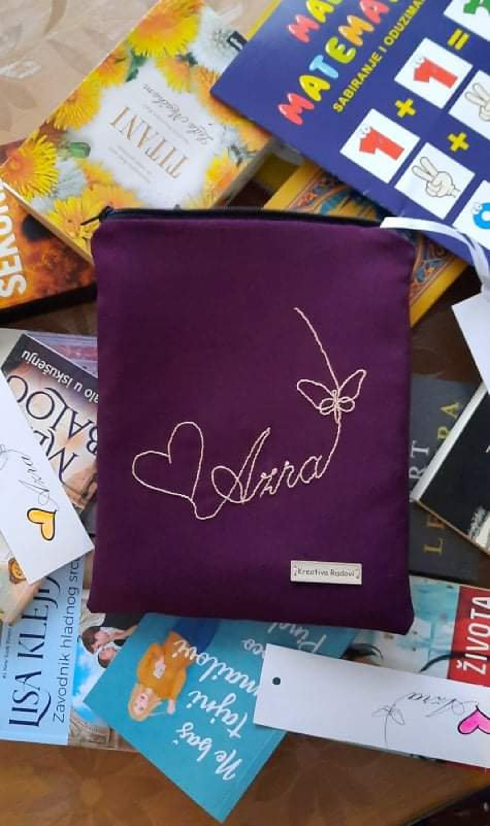 Personalized book sleeve Book sleeve Padded sleeve Etsy