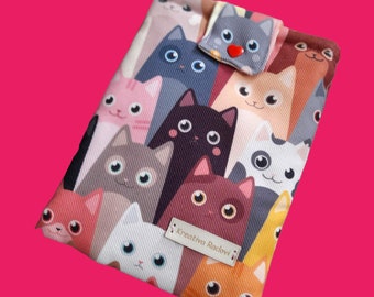 Kindle Sleeve with cats, Padded Kindle Cover, Kindle Paperwhite Case, Kindle Oasis Cover, IPad Sleeve, Kindle Case, Kindle protector, gift