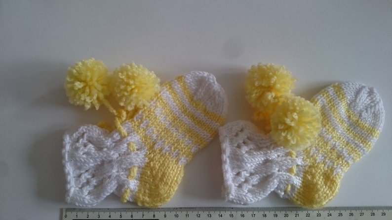 Hand knit baby socks 9-12 month Knitted baby socks Hand knitted baby socks Baby Gift Knit baby socks Baby Slippers Baby shower gift