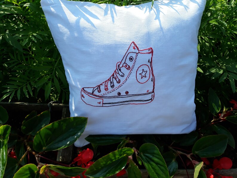 Hand Embroidery Pillow Case Embroidered Pillow Cover Etsy