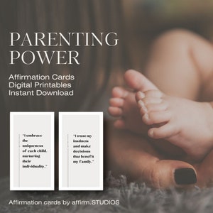 Cartes d'affirmation du pouvoir parental 30 messages inspirants pour une parentalité positive, des encouragements et des liens familiaux que les nouveaux parents apprécient