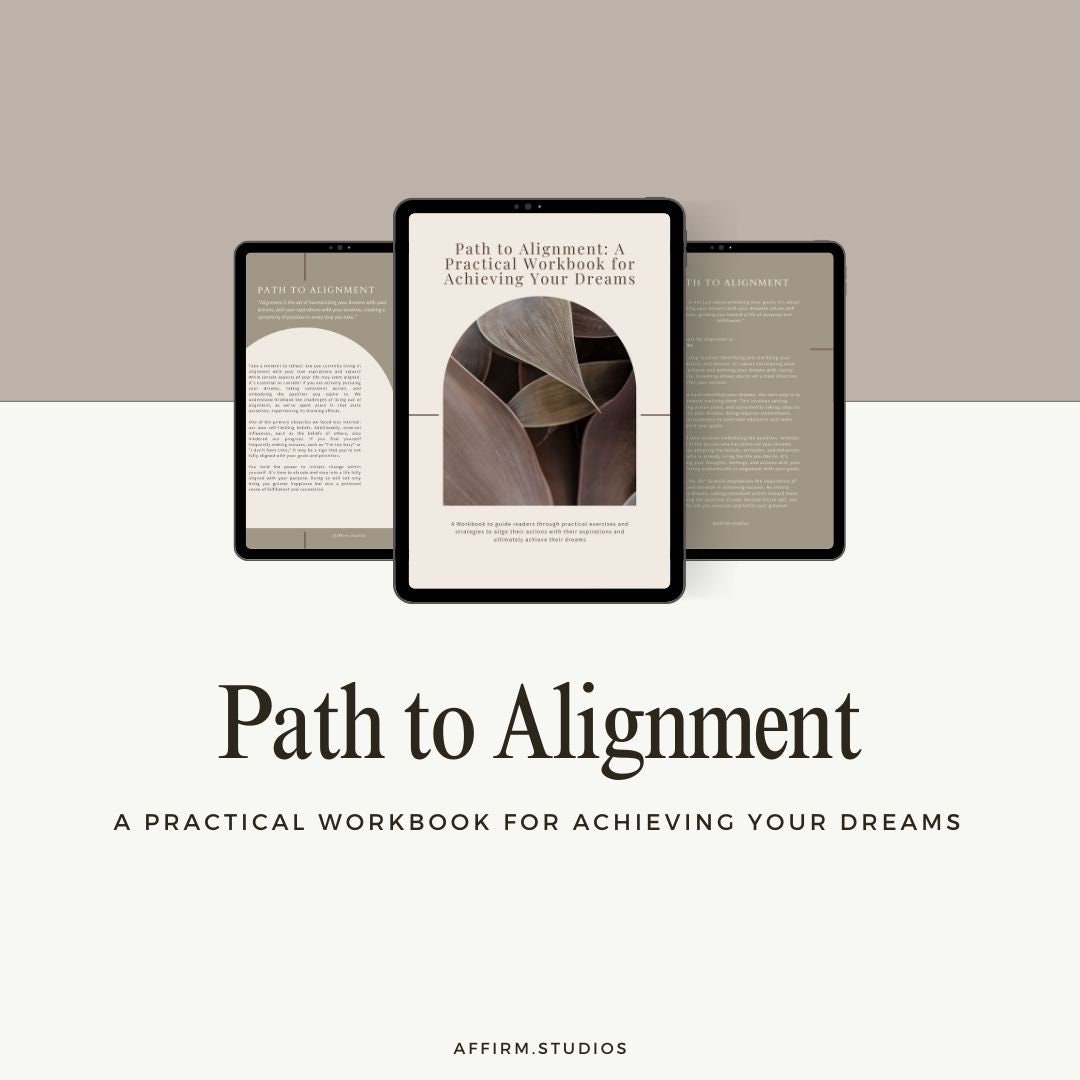 Alignment Workbook: Self-discovery & Dream Achievement (digital ...