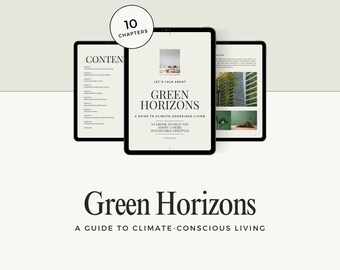 Sustainable Living Guide: Green Horizons Ebook (Digital PDF)