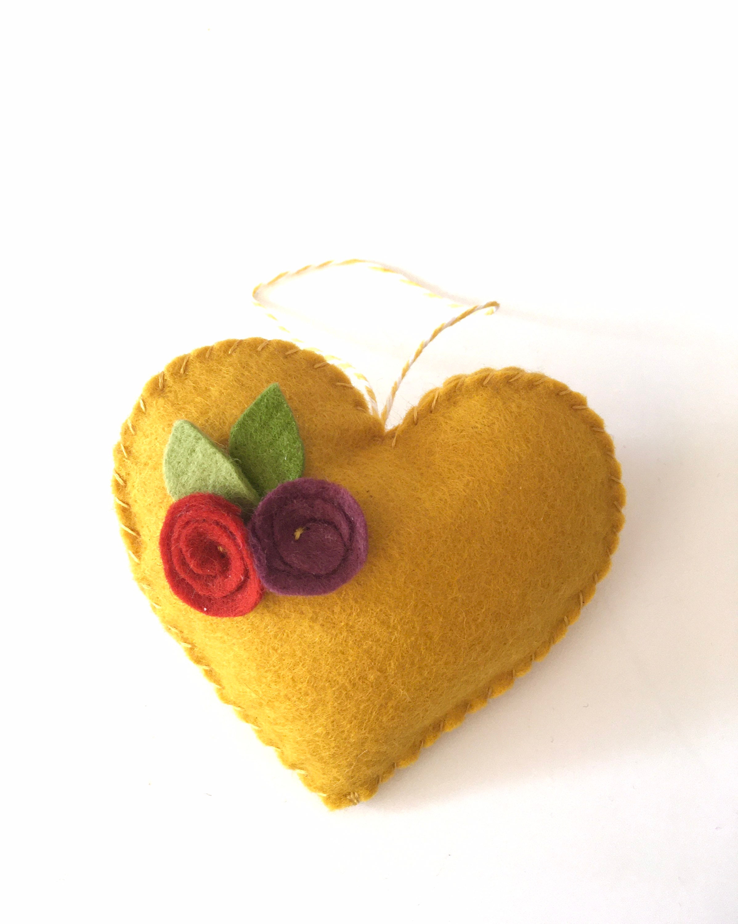 Cœur en Feutrine à Suspendre