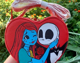 Jack and Sally Heart Bag