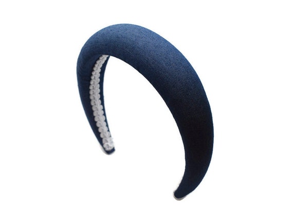 Gepolstertes Denim-Stirnband Mit Knoten – Stylisches Haar-Accessoire Für Damen, Bequem & Verstellbar