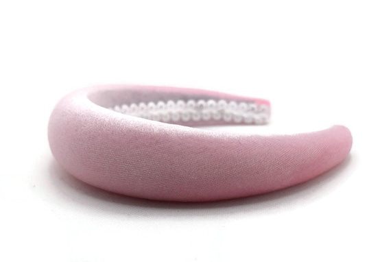 Pale Pink 4cm Plain Headband | Pastel Extra Thick Padded 